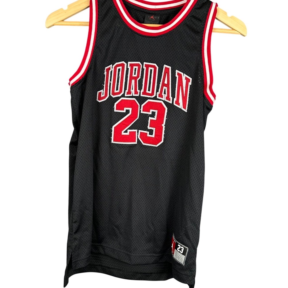 Jordan Brand Michael Jordan 23 Chicago Bulls Mesh Jersey Black Youth Large 12-13
